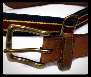 RLP genuine leather adjustable belt